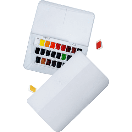 Набор красок акварельных "Himi Original Premier", 36 цветов, кюветы - 4