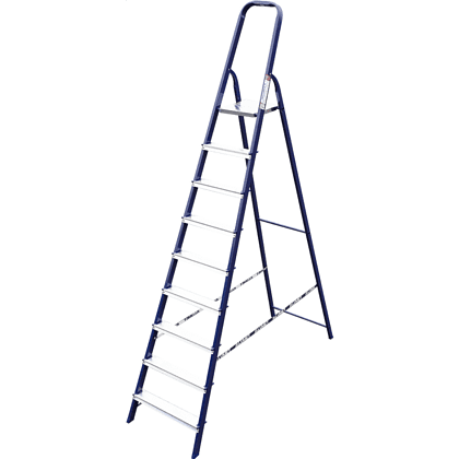 Лестница-стремянка стальная 9-и ступ 8409, 40х20   - 3