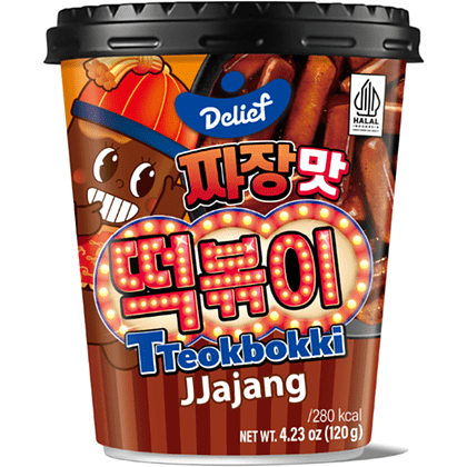 Токпокки "DELIEF. Tteokbokki Jjajang", с соусом Чачжан, 120 гр