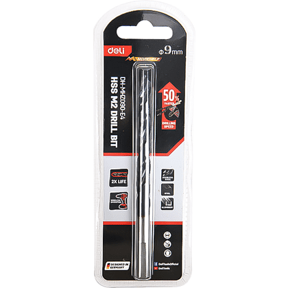 Сверло по металлу Deli RS EDH-MHZ095-E4, 9.5 мм, DIN 338, HSS-TiN - 3 Сверло по металлу Deli RS EDH-MHZ095-E4, 9.5 мм, DIN 338, HSS-TiN - 3