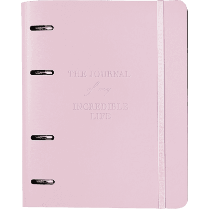  Тетрадь на кольцах "Journal", B5, 120 листов, клетка, розовый