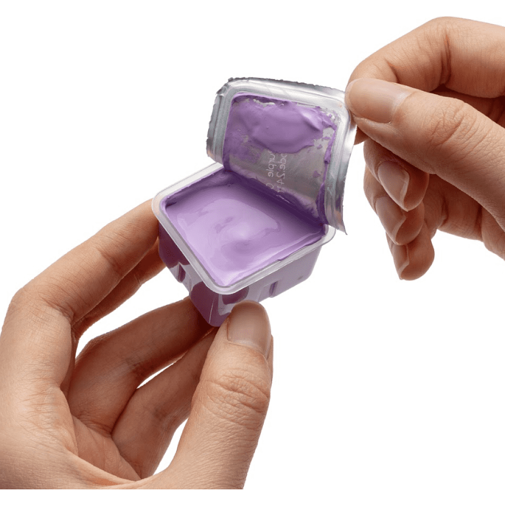 Краски гуашевые "Himi Jelly Cup. Pastel colors", 18 цветов, кювета, фиолетовый футляр - 8