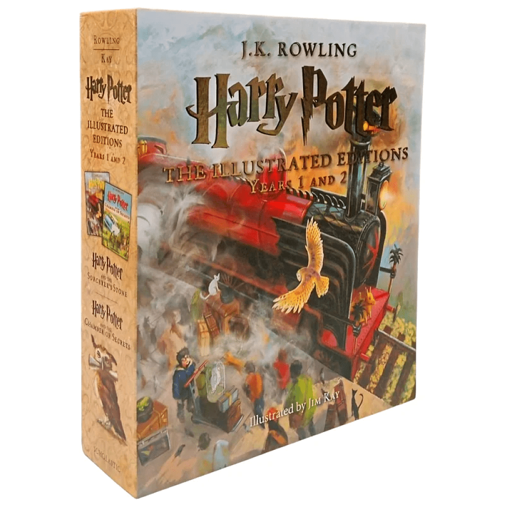 Комплект книг на английском языке "Harry Potter. The Illustrated Editions: Years 1 and 2", J.K. Rowling, Ill. Jim Kay 