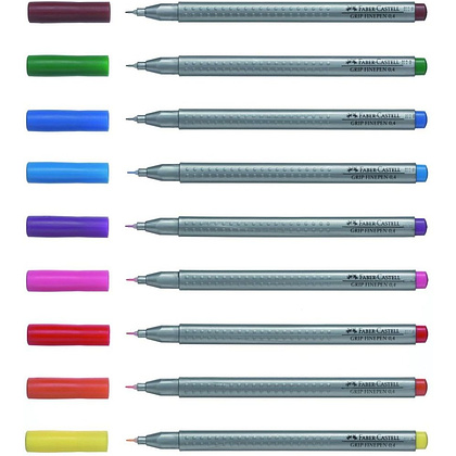 Ручка капиллярная "Faber-Castell Grip", 0.4 мм, 10 шт. - 2