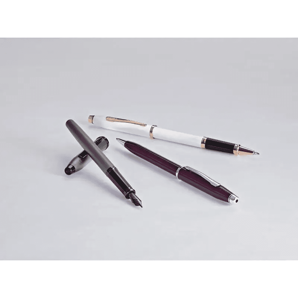 Ручка-роллер "Cross Century II Translucent Plum Lacquer", 0.7 мм, бордовый, серебристый, стерж. черный - 2