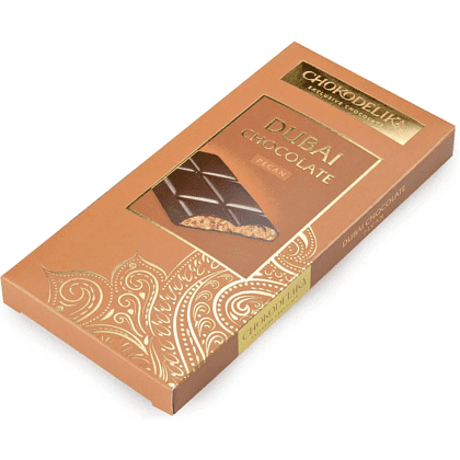 Шоколад темный "Dubai Pecan" с начинкой из пекана, 50 гр  - 2