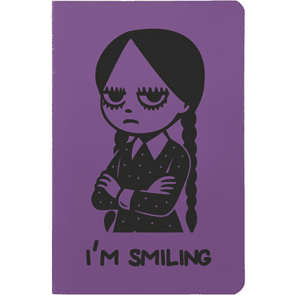 Блокнот «I`m smiling», А6, фиолетовый