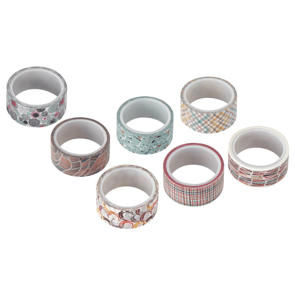 Клейкая лента "Микс №3", 15х3 мм/м, ассорти - 3