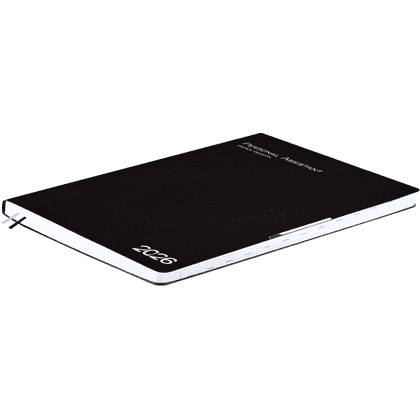 Ежедневник датированный "Шеврет глосс", А4, 240 страниц, черный, 2026 - 4