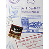 Обложка для паспорта "Штампы", ПВХ, белый - 7