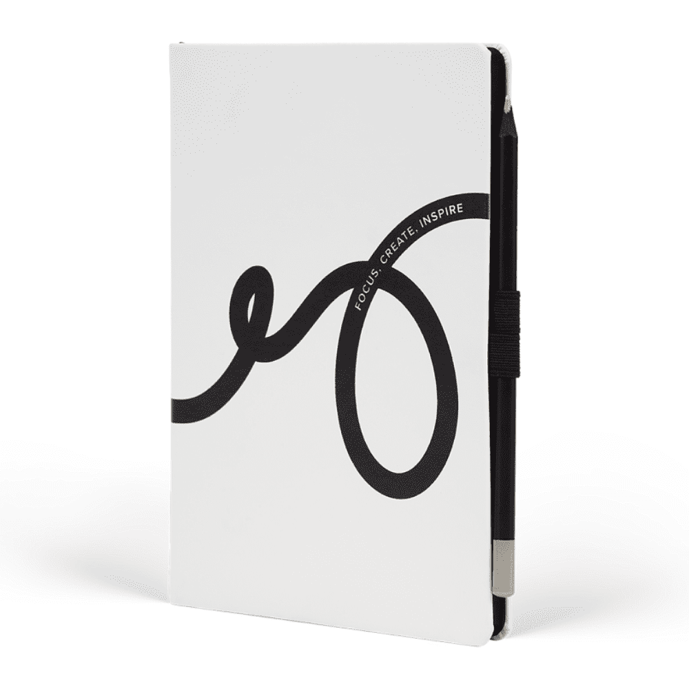 Блокнот "Doodle black and white", А5, 96 листов, белый, срез черный - 3