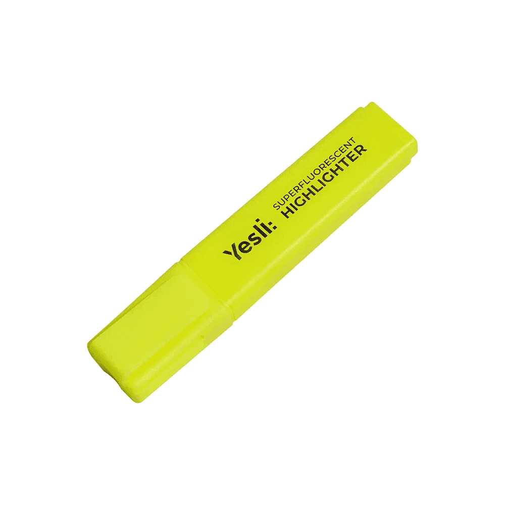 Маркер текстовый "Yesli:", желтый