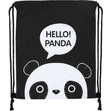 Мешок для обуви "Panda", черный