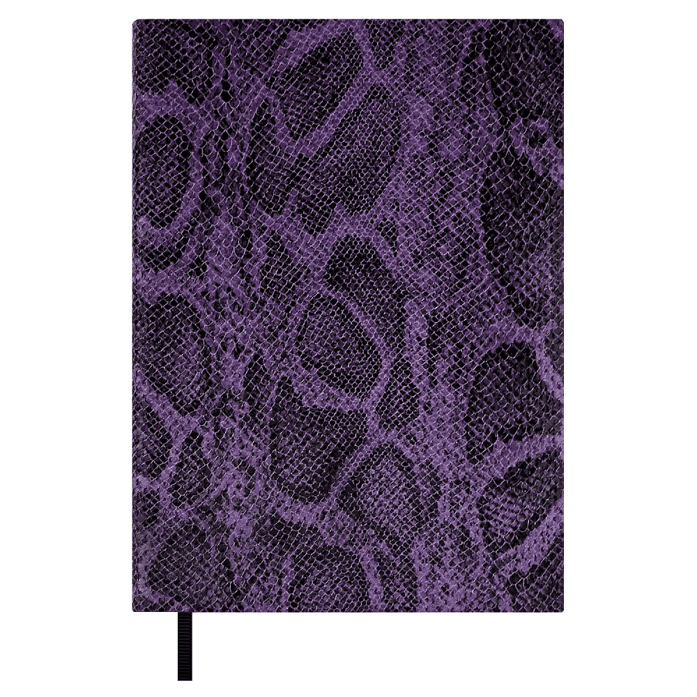 Ежедневник недатированный "Питон", А6+, 320 страниц, линейка, фиолетовый