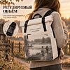 Рюкзак "Ролл+. Родныя сцежкi", текстиль, айвори - 3