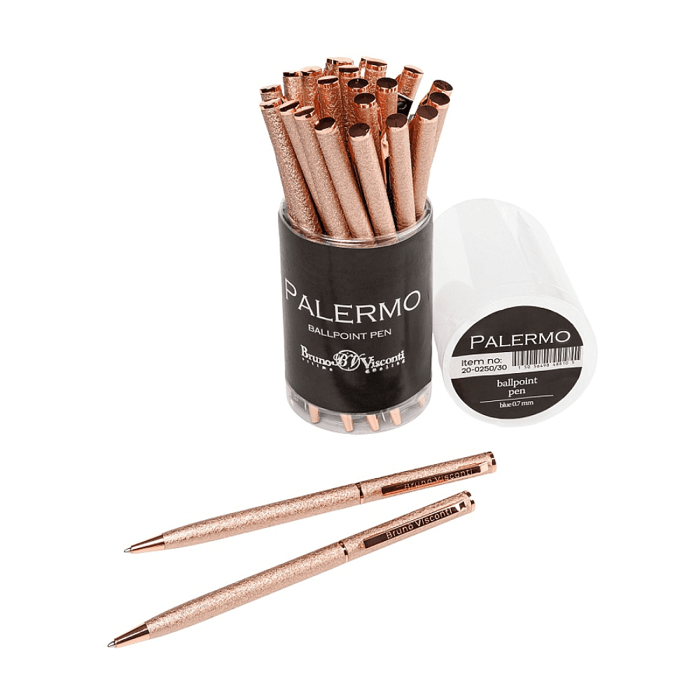 Ручка шариковая автоматическая "Palermo", 0,7 мм, розовое золото, стерж. синий - 3
