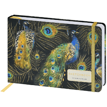 Скетчбук "Fauna. Павлины", 14.6х21.3 см, 180 г/м2, 96 листов, разноцветный