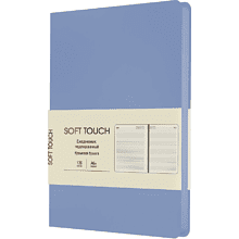 Ежедневник недатированный "Soft Touch. Незабудковый", A6, 136 листов, голубой