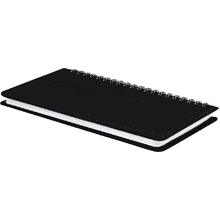 Планер недатированный "Бьянчини", 190х110 мм, 68 листов, черный