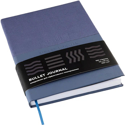 Блокнот "Стихия. Bullet Journal", А5, 80 листов, в точку, сумеречный синий - 5