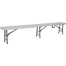 Скамья складная Bench AKS тип 2, 2400х300х430 мм, белый