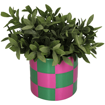 Кашпо "Blocks", доломит, розовый, зеленый - 3