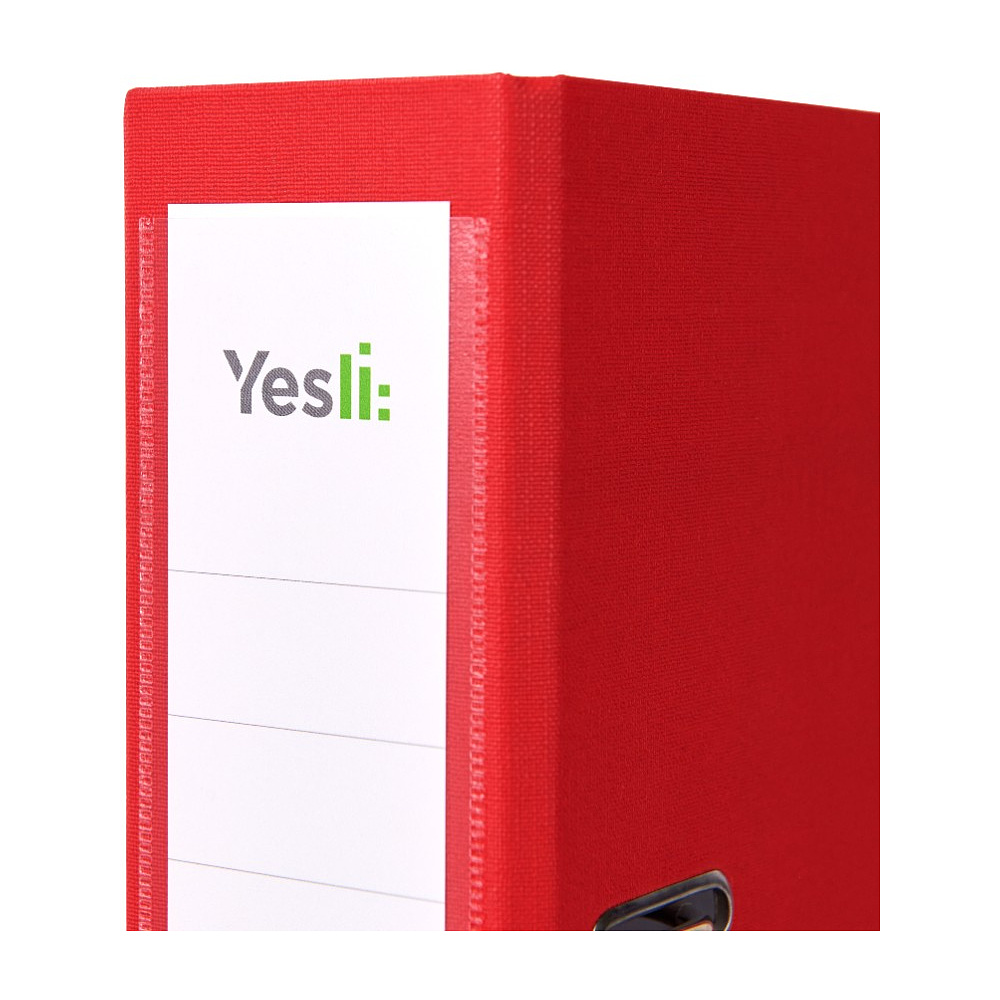 Папка-регистратор "Yesli:", А4, 75 мм, ПВХ Эко, красный - 3