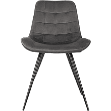 Стул Бюрократ "CH-K2_2", ткань, темно-серый, металл, комплект 2 штуки