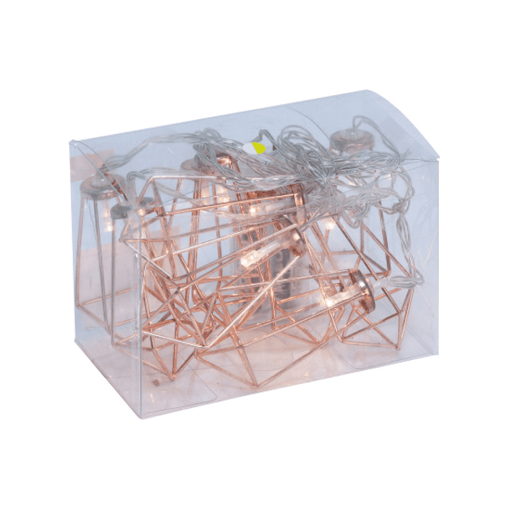 Гирлянда электрическая LED "Нить" с насадками "Кристалл", 2,5 м, тепло-белый