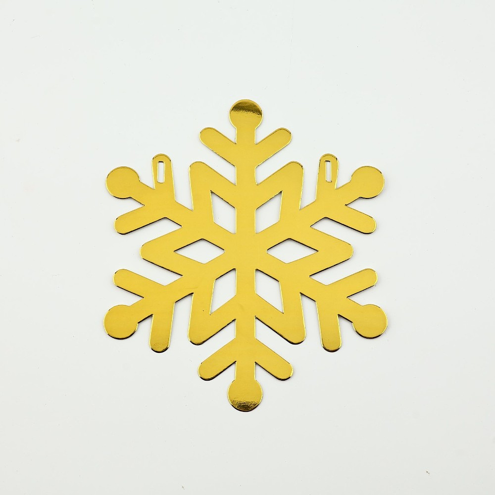 Гирлянда бумажная "Новогодняя" золотой - 11