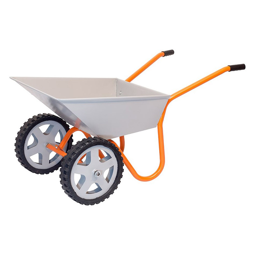 Тачка строительная "КОМ ТССР-2", 2 литых колеса, 240 кг