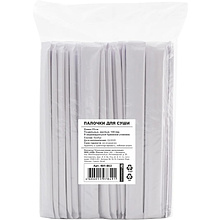 Палочки для еды 23 см, в индивидуальной упаковке, бамбук, 100 шт/упак