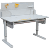 Комплект Ergosmart ученический Caravel: стол регулируемый Caravel, полка с подставкой для книг Wooden space - 15