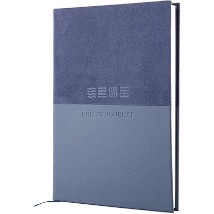 Блокнот "Стихия. Bullet Journal", А5, 80 листов, в точку, сумеречный синий - 12