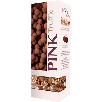 Конфеты "Pink. Truffle", 163 г, с шоколадным кремом