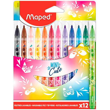 Фломастеры Maped "Mini Cute", 12 шт