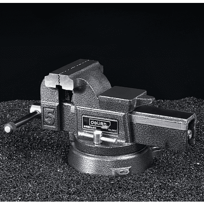 Тиски стальные Deli YS EDL2904Z, поворотные, с наковальней, 6"-150 мм - 2