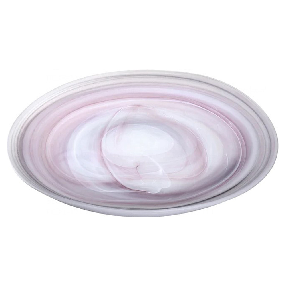 Тарелка стеклянная "Casolare", 26 см, розовый