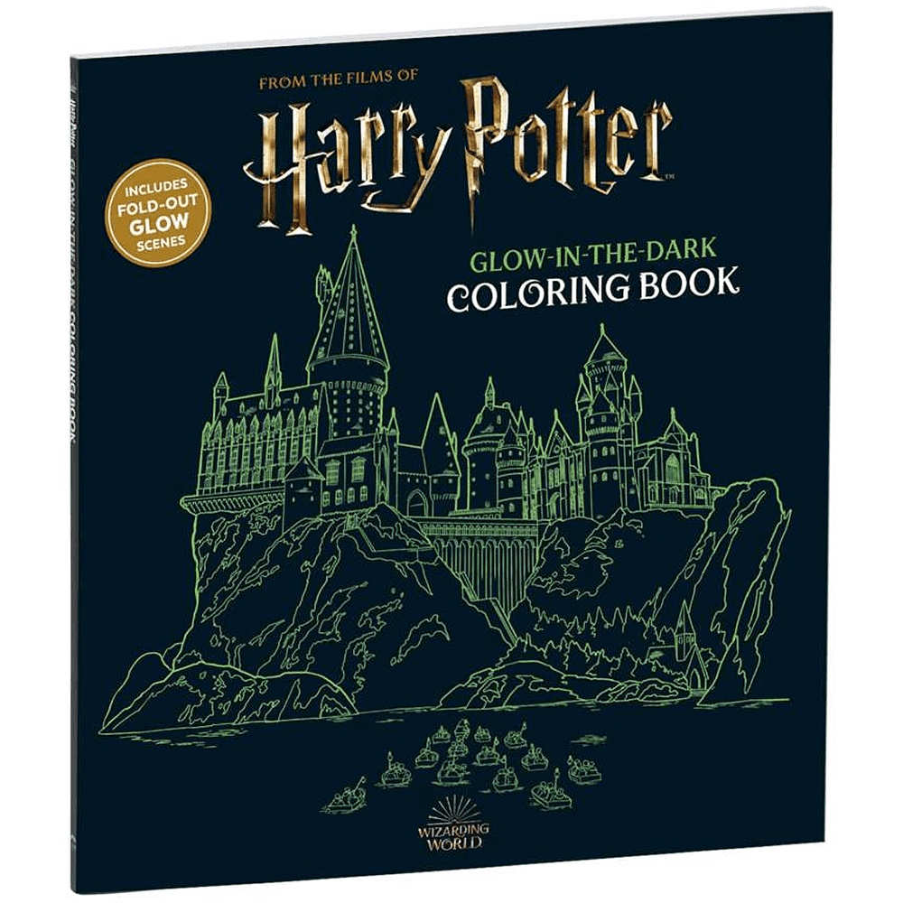 Раскраска на английском языке "Harry Potter. Glow in the Dark Coloring Book"  - 2