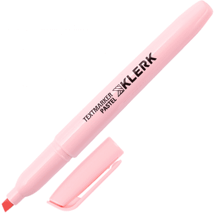 Маркер текстовый "KLERK Macaroon Pastel", розовый