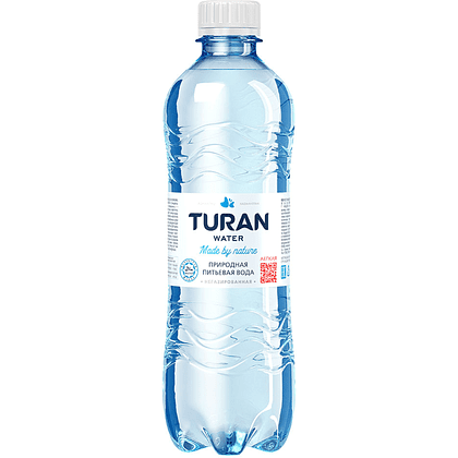 Вода минеральная питьевая "Тuran. Лёгкая", негазированная, 0.5 л, пластиковая бутылка