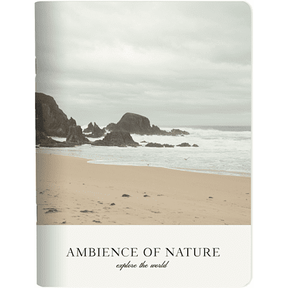 Тетрадь "Ambience побережье", А5+, 48 листов, клетка, разноцветный