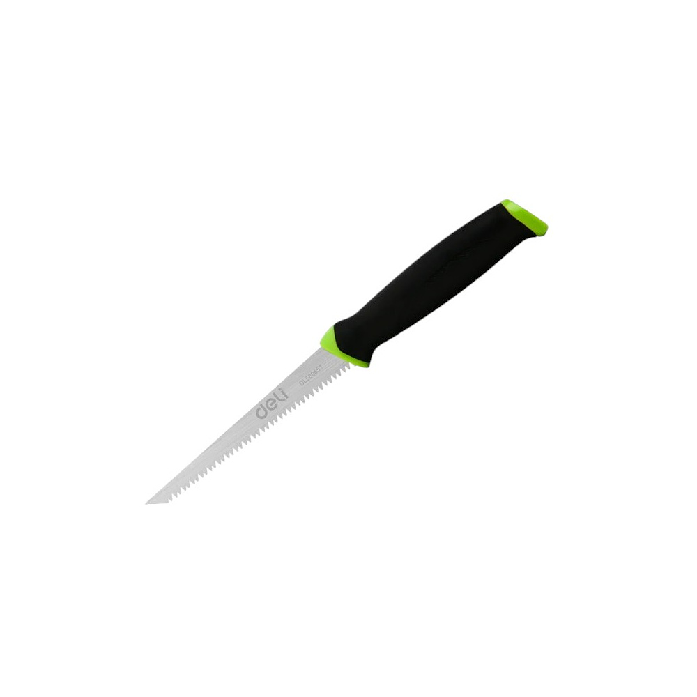 Пила-нож садовая Deli GS EDL580651, 170 мм, 8TPI, черный, зеленый