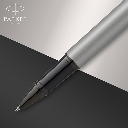 Ручка-роллер Parker "IM Achromatic T317", 0.5 мм, серый, черный, стерж. черный - 5