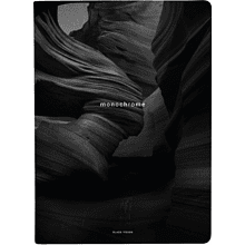 Тетрадь "Dune ущелье", A4, 40 листов, клетка, скоба сбоку, черный