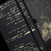 Блокнот "Total Black twilight gold", А5, 96 листов, линейка, на резинке, черный, золотистый - 4