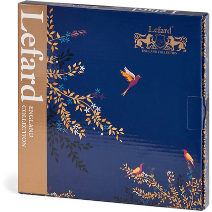 Тарелка фарфоровая "Golden birds", 20 см, красный - 4