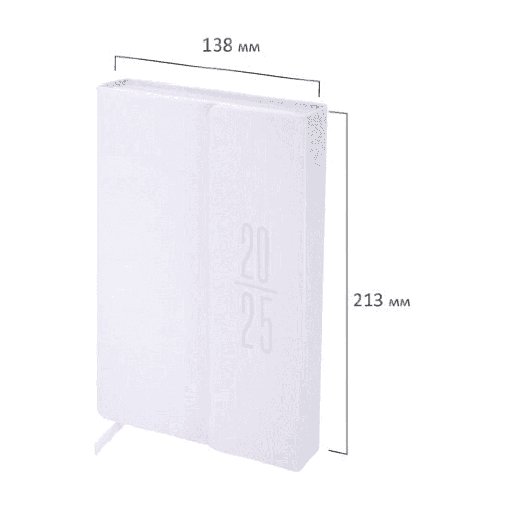 Ежедневник датированный "Towny" 2025, А5, 336 страниц, белый - 3