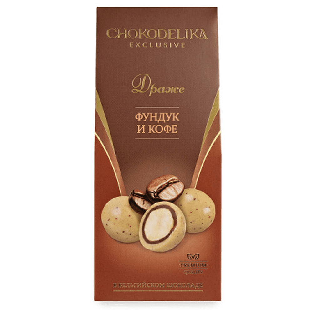 Драже "Фундук и кофе", 100 гр., в коробке