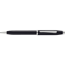 Ручка шариковая автоматическая "Century II Black Lacquer",в подарочной упаковке, 0,7 мм, металлический, черный, серебристый, стерж. черный
